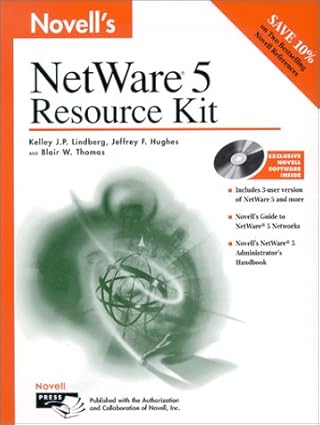 novells netware 5 resource kit 1st edition jelley j p lindberg ,jeffrey f hughes ,blair w thomas 0764545450,