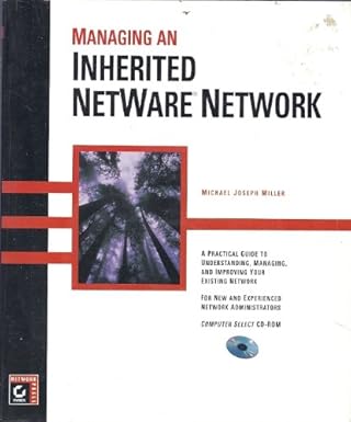 managing an inherited netware network 1st edition michael joseph miller 0782117457, 978-0782117455