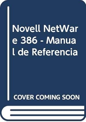 novell netware 386 manual de referencia 1st edition tom sheldon 8476159420, 978-8476159422