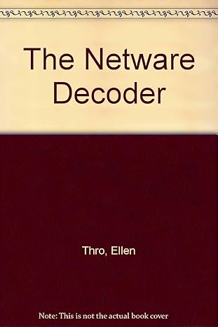 netware decoder a dictionary of terms and commands 1st edition ellen thro 1558511598, 978-1558511590