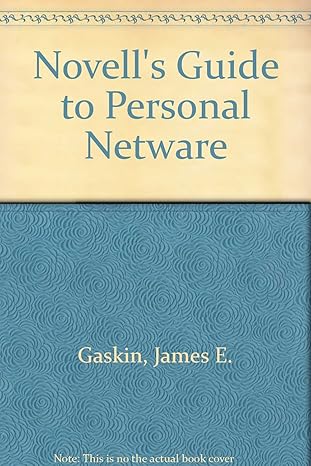novells guide to personal netware 1st edition james e gaskin ,robert whittle 078211363x, 978-0782113631