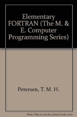elementary fortran 1st edition t m petersen 0712105484, 978-0712105484