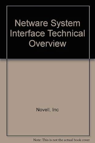 netware system interface technical overview 1st edition inc novell 0201570270, 978-0201570274