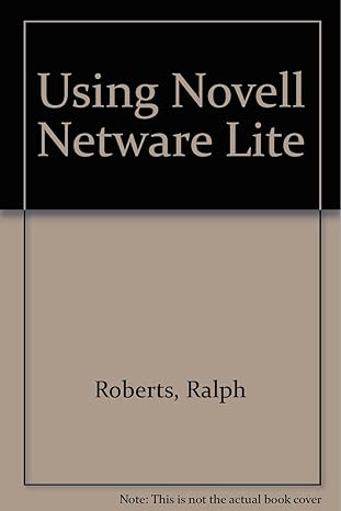 using novell netware lite 1st edition ralph roberts 0679742980, 978-0679742982