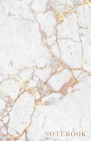 notebook beautiful and trendy white marble and shiny gold 5 5 x 8 5 a5 size 1st edition paperlush press