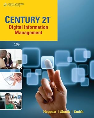 century 21 digital information management 1st edition jack p hoggatt ,jon a shank ,james smith 1111571406,