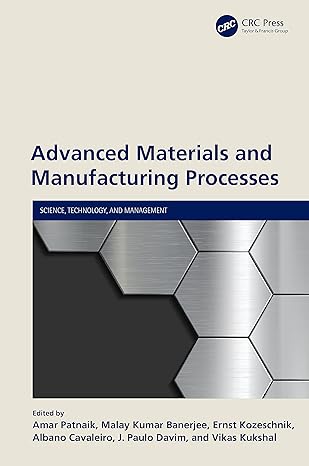 advanced materials and manufacturing processes 1st edition amar patnaik ,malay kumar banerjee ,ernst