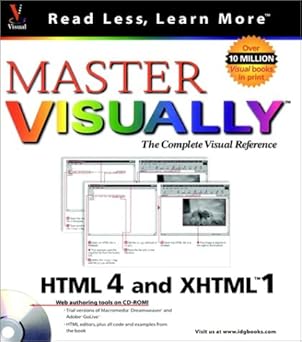 master visually html 4 and xhtml 1 1st edition kelly l murdock 0764534548, 978-0764534546