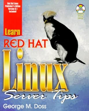 learn red hat linux server tips 1st edition george m doss 1556227140, 978-1556227141