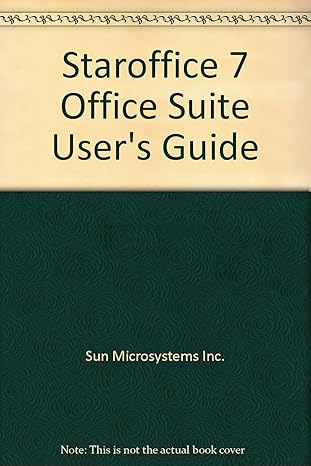 staroffice 7 office suite users guide 1st edition sun microsystems inc 0595286380, 978-0595286386