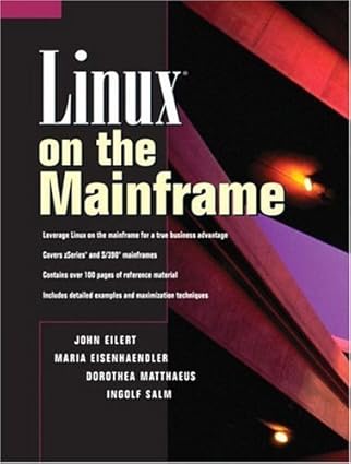 linux on the mainframe 1st edition maria eisenhaendler ,dorothea matthaeus ,ingolf salm ,john eilert