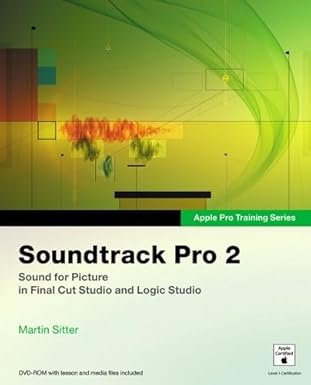 soundtrack pro 2 1st edition martin sitter 0321502663, 978-0321502667