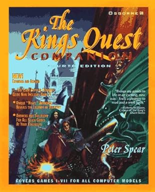 the kings quest companion 1st edition peter spear 007882401x, 978-0078824012