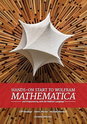 hands on start to wolfram mathematica and programming with the wolfram language 1st edition cliff hastings