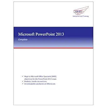 powerpoint 2013 complete   by 30 bird black and white print 1st edition 30 bird media 1946594571,