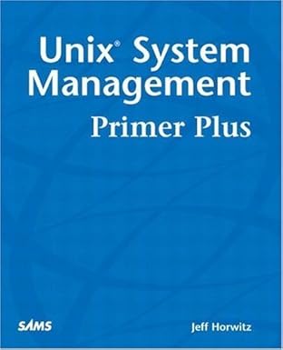 unix system management primer plus 1st edition jeff horwitz 0672323729, 978-0672323720
