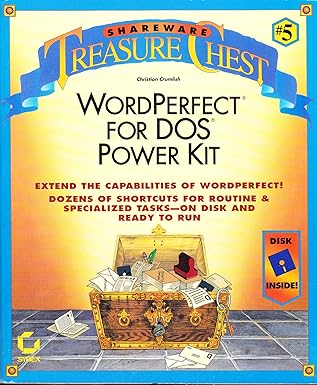 shareware treasure chest wordperfect for dos power kit 1st edition christian crumlish 0782112501,