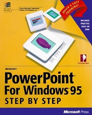 microsoft powerpoint for windows 95 step by step 1st edition inc perspective 1556158297, 978-1556158292