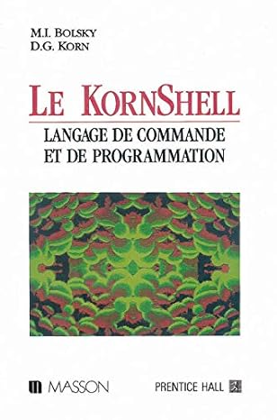 le kornshell 1st edition bolsky 2225821895, 978-2225821899