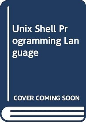 unix shell programming language 1st edition rod manis 0672224976, 978-0672224973