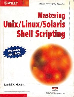 mastering unix linux solaris shell scripting 1st edition randal k michael 8126503564, 978-8126503568