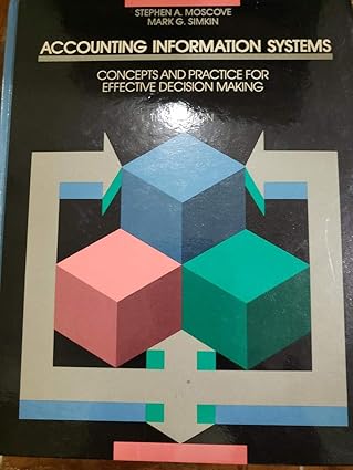 accounting information systems concepts and practice for effective decision making 1st edition stephen a
