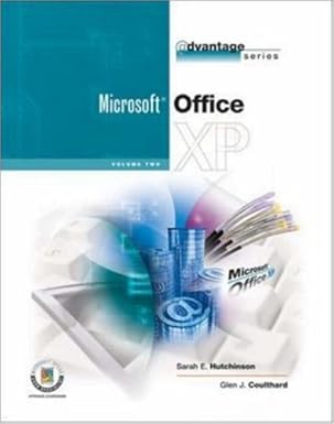 the advantage series office xp vol ii 1st edition sarah hutchinson clifford ,glen coulthard 0072472634,