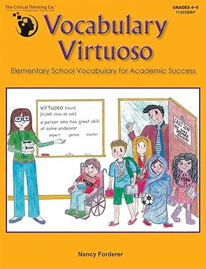vocabulary virtuoso elementary school vocabulary for academic success workbook 1st edition nancy forderer