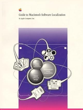 guide to macintosh software localization 1st edition inc apple computers 0201608561, 978-0201608564