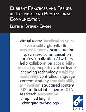 current practices and trends in technical and professional communication 1st edition stephen crabbe
