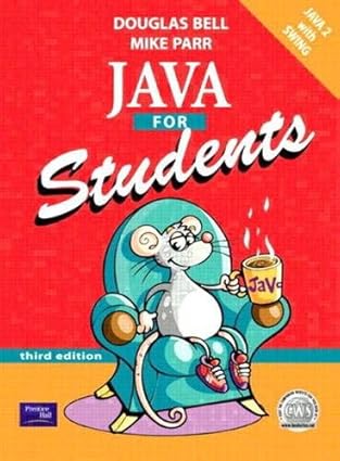 java for students with experiments in java an introductory lab manual 1st edition douglas bell ,mike parr