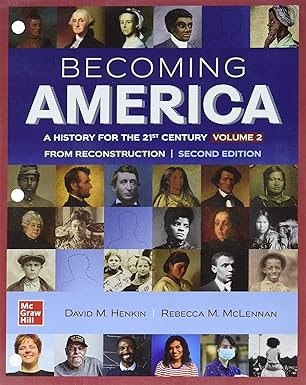 looseleaf for becoming america volume ii 1st edition david m m henkin ,rebecca m m mclennan 126408823x,