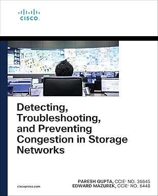 detecting troubleshooting and preventing congestion in storage networks 1st edition paresh gupta ,edward