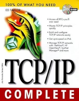 tcp/ip complete 1st edition ed taylor 0070634009, 978-0070634008