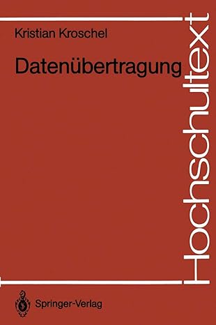 datena 1/4bertragung eine einfa 1/4hrung 1st edition kristian kroschel 3540537465, 978-3540537465