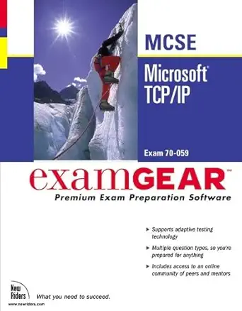 microsoft tcp/ip exam 70 059 examgear 1st edition new riders 0735708614, 978-0735708617