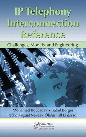 ip telephony interconnection reference challenges models and engineering 1st edition mohamed boucadair