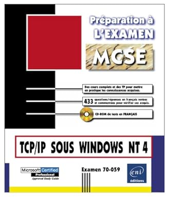 tcp/ip sous windows nt praparation a lexamen 70 059 en frana ais / in french 1st edition jose dordoigne