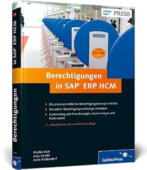 berechtigungen in sap erp hcm konzeption implementierung betrieb 1st edition martin esch ,anja marxsen ,joost