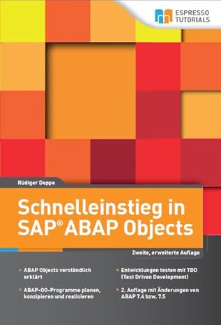 schnelleinstieg in sapa abap objects 2 auflage 1st edition ra 1/4diger deppe 3960125534, 978-3960125532