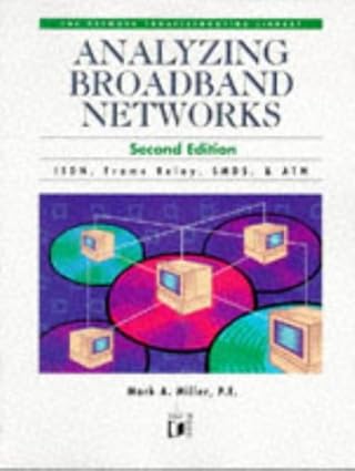 analyzing broadband networks isbd frame relay smds and atm 1st edition mark a miller 1558514864,