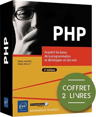 php coffret de 2 livres acquarir les bases de la programmation et davelopper un site web di coffret de 2