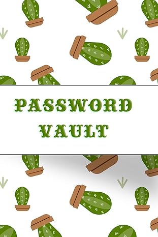 password vault the internet password journal note book notepad logbook to keep your secret passwords in one