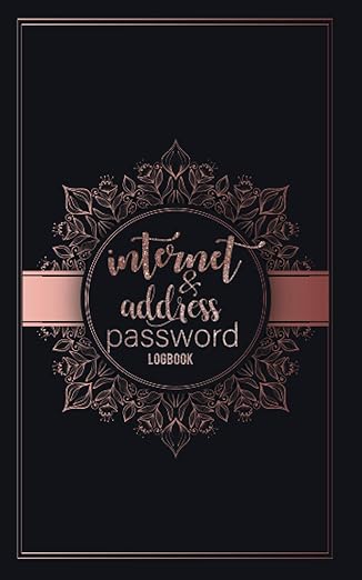 internet address and password logbook perfect for websites/usernames/passwords with tabs alphabetical a z 1st