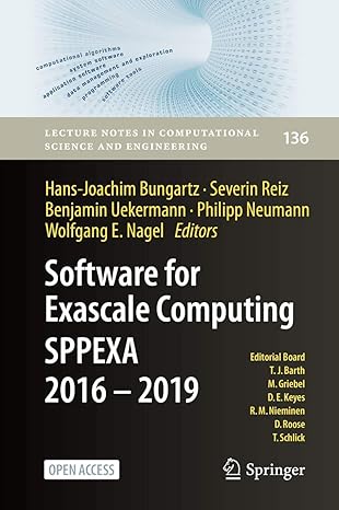 software for exascale computing sppexa 2016 2019 1st edition hans joachim bungartz ,severin reiz ,benjamin