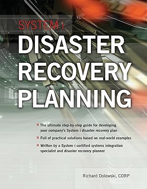 system i disaster recovery planning 1st edition richard dolewski 1583470670, 978-1583470671
