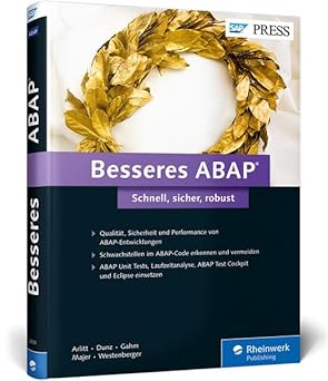 besseres abap schnell sicher robust qualita t sicherheit und performance 1st edition robert arlitt ,thorsten