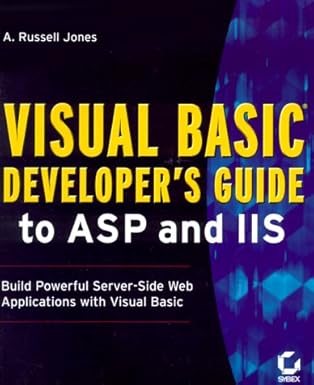 visual basic developers guide to asp and iis 1st edition a russell jones 0782125573, 978-0782125573