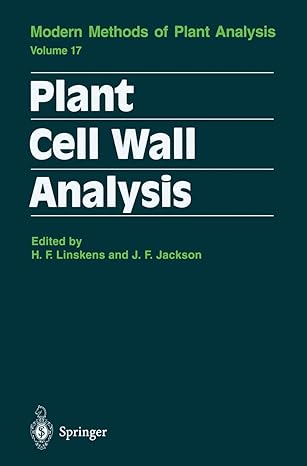 plant cell wall analysis 1st edition hans f linskens ,john f jackson 3642646441, 978-3642646447