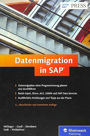 datenmigration in sap batch input lsmw sap data services idocs und ale 1st edition frank densborn ,frank